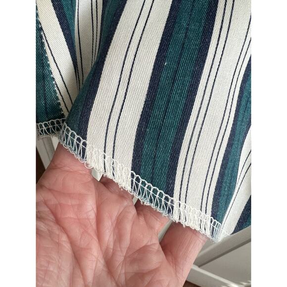 WRANGLER Vintage 90's Striped Cowboy Cut Reg Fit X-Long Tails Button Shirt 16x34 - Picture 4 of 13